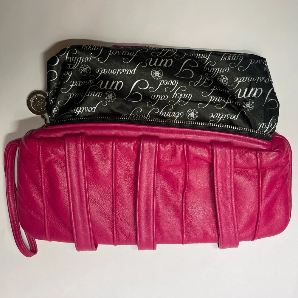 Pink Fuchsia Italian Leather Handbag